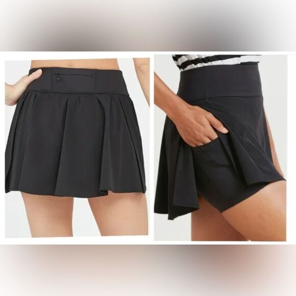 New! Spanx Get Moving Black Women’s Pull On Skort Size XL Tennis Walking Active - Picture 1 of 11